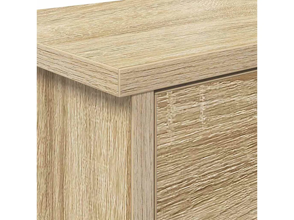 Appendiabiti da parete con ripiano in rovere Sonoma 80 x 20 x 30 cm