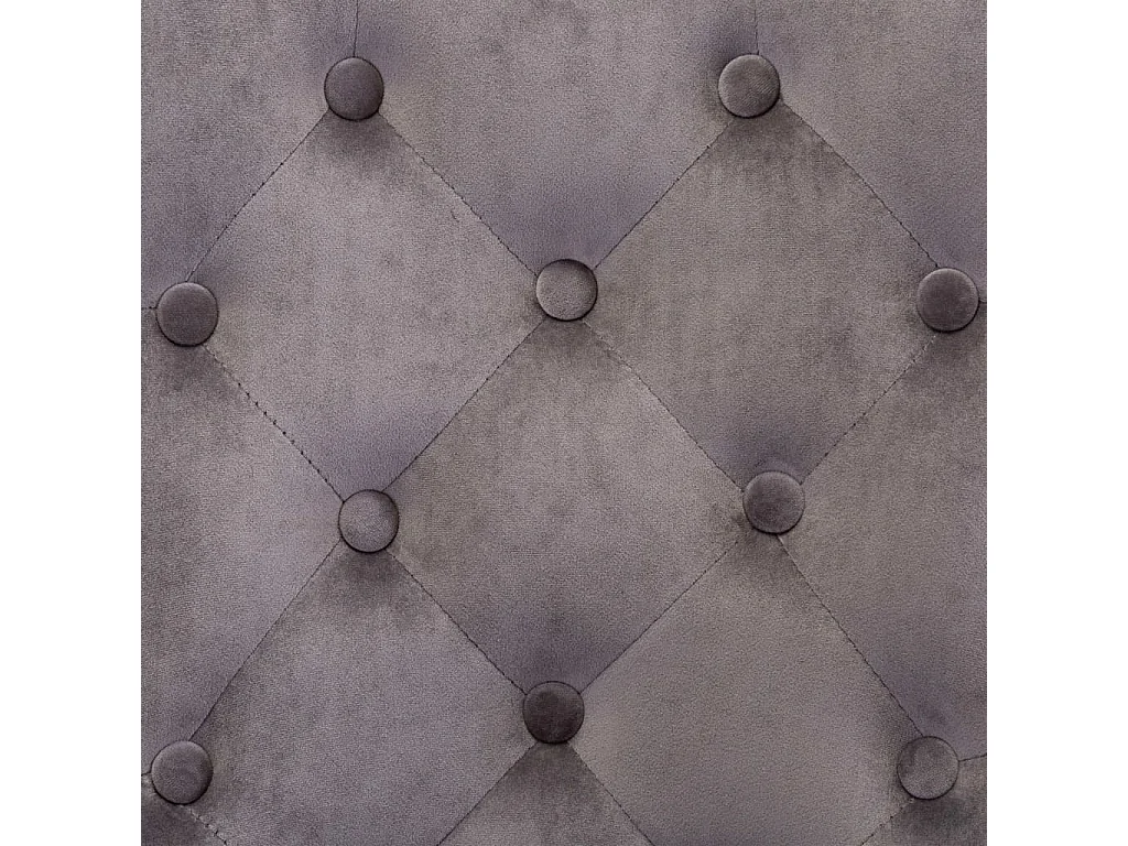 Esszimmerstühle 6er-Set aus grauem Samt