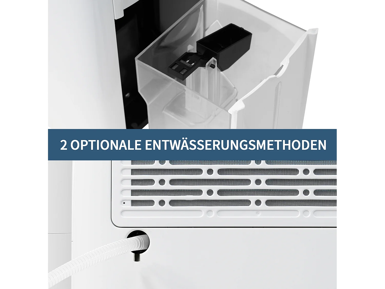 Déshumidificateur 12L/jour, 3 en 1, déshumidificateur, purificateur d'air et séchoir, réservoir de 1.5L, minuterie 24h, écran LED, pour 15㎡, Blanc