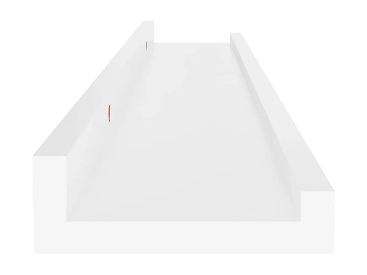 Wandplanken 4 stuks Wit 60x9x3 cm