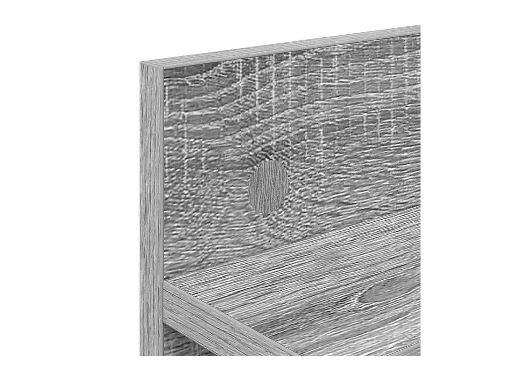 Sonoma wandkapstok met plank, grijs, 40 x 10,5 x 18 cm