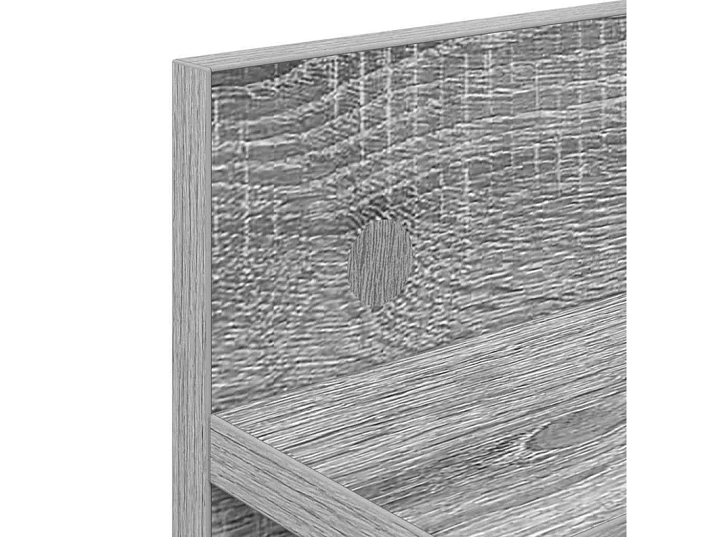 Porte-manteau mural avec étagère Sonoma gris 40 x 10.5 x 18 cm