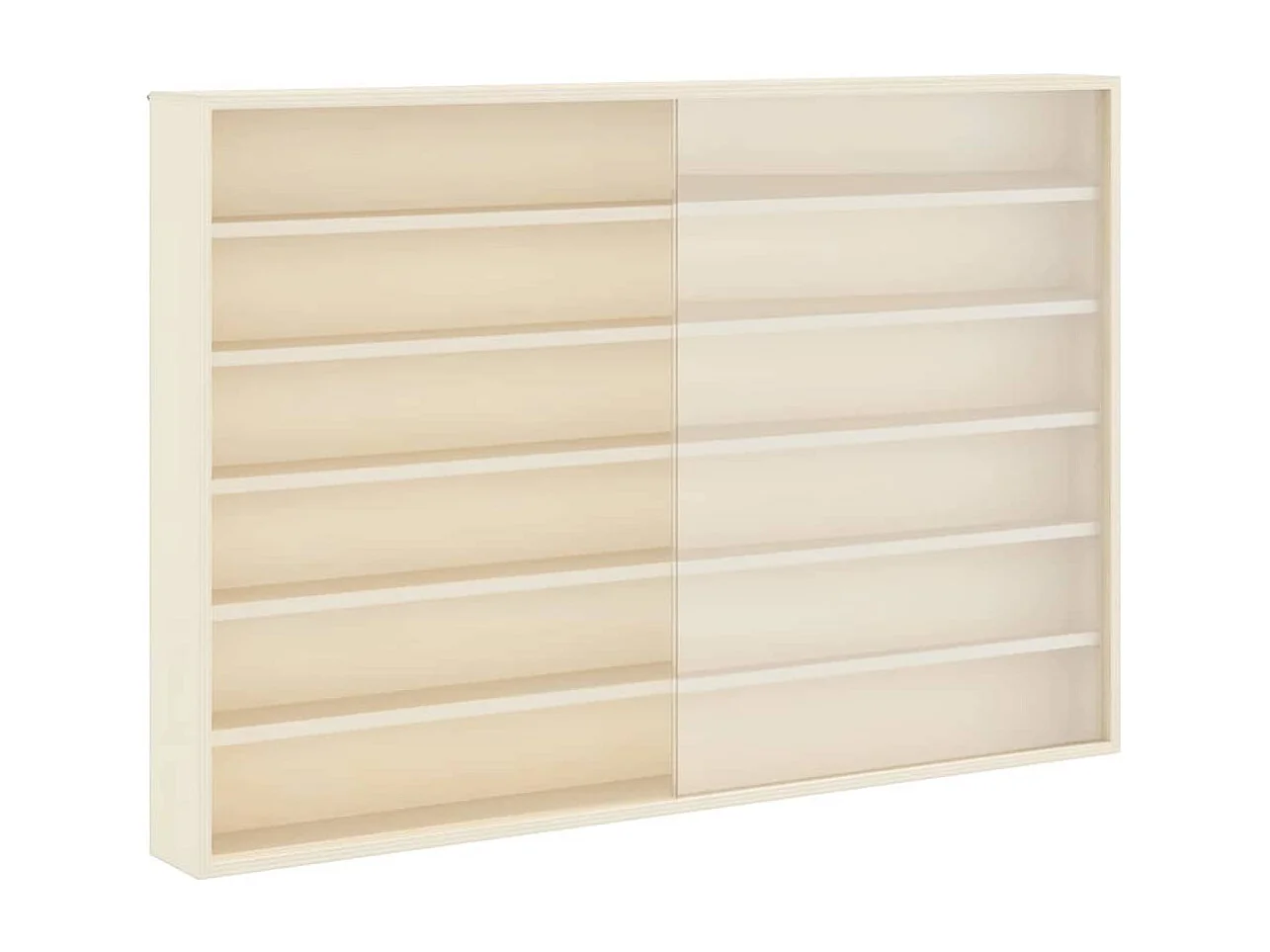Scatola espositiva in legno marrone 80 x 8,5 x 54 cm compensato