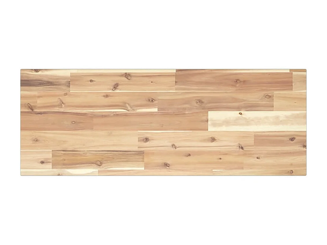 Mensola sospesa 100x30x2 cm in legno massello di acacia non trattato