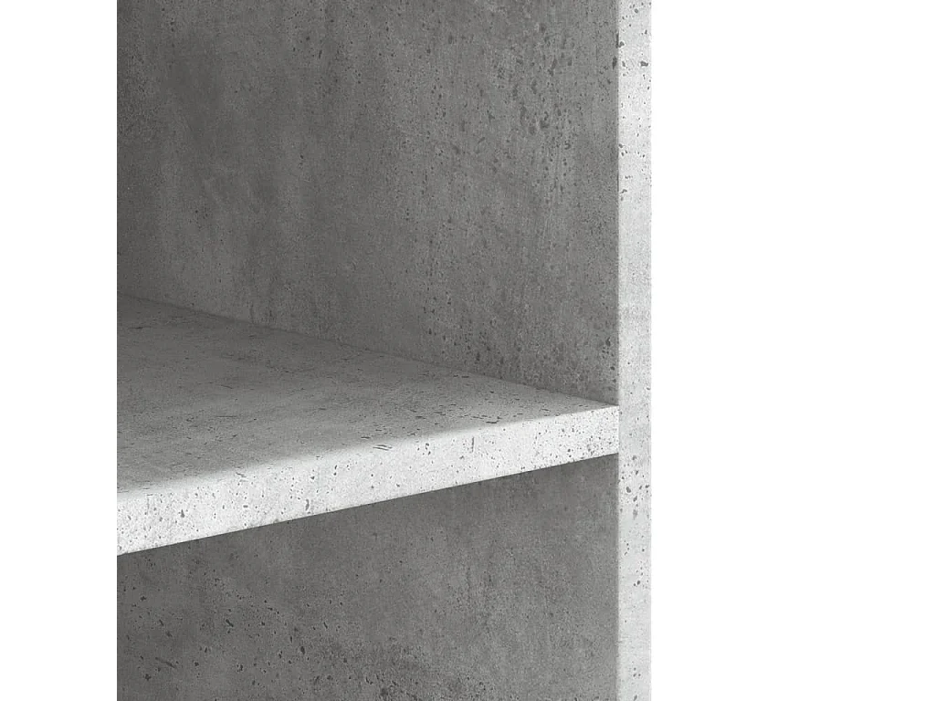 Armario de pared gris hormigón 75x35x60 cm madera de ingeniería