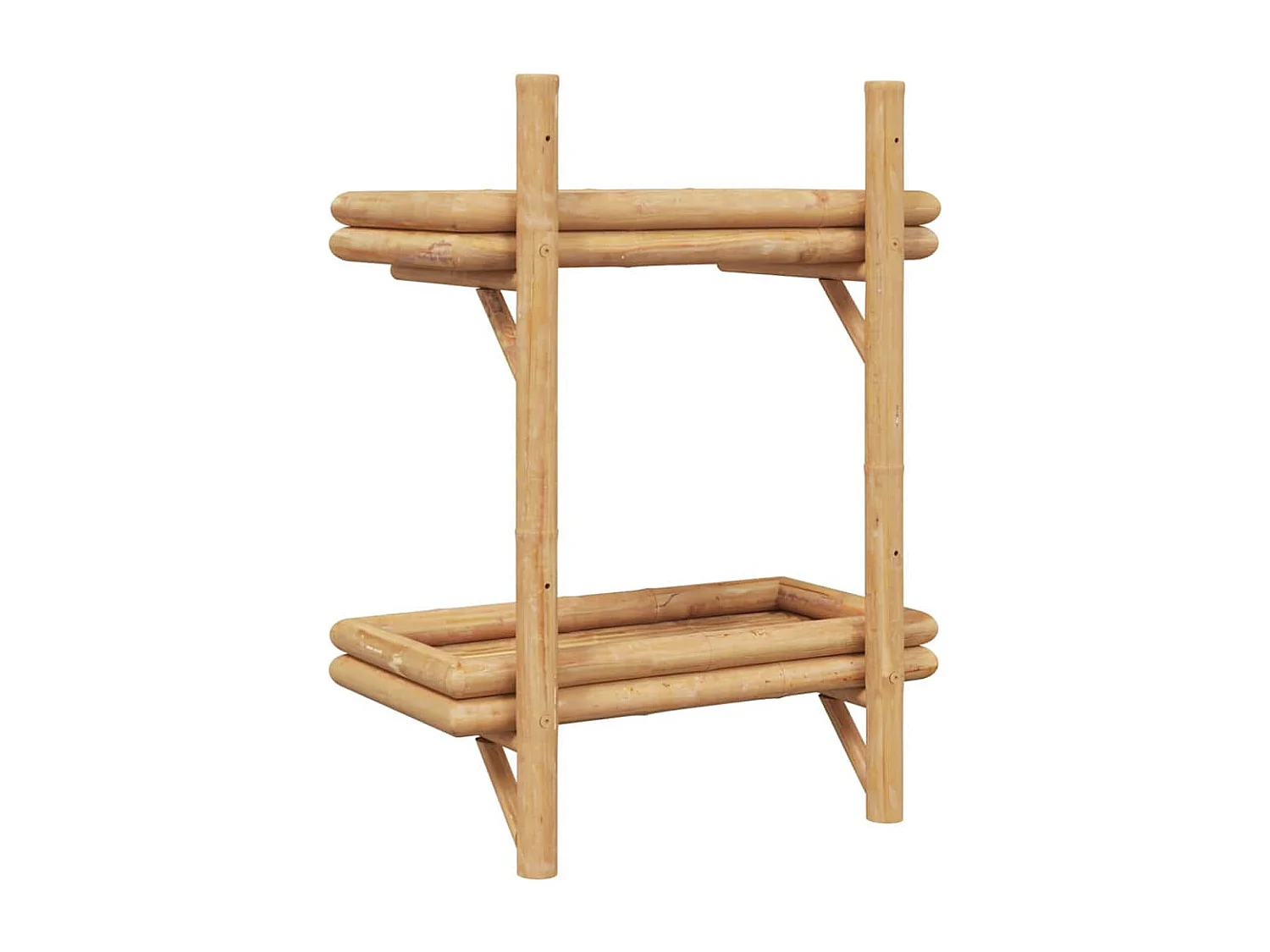 Wandplank met plank Bruin 45 x 26 x 60 cm Bamboe