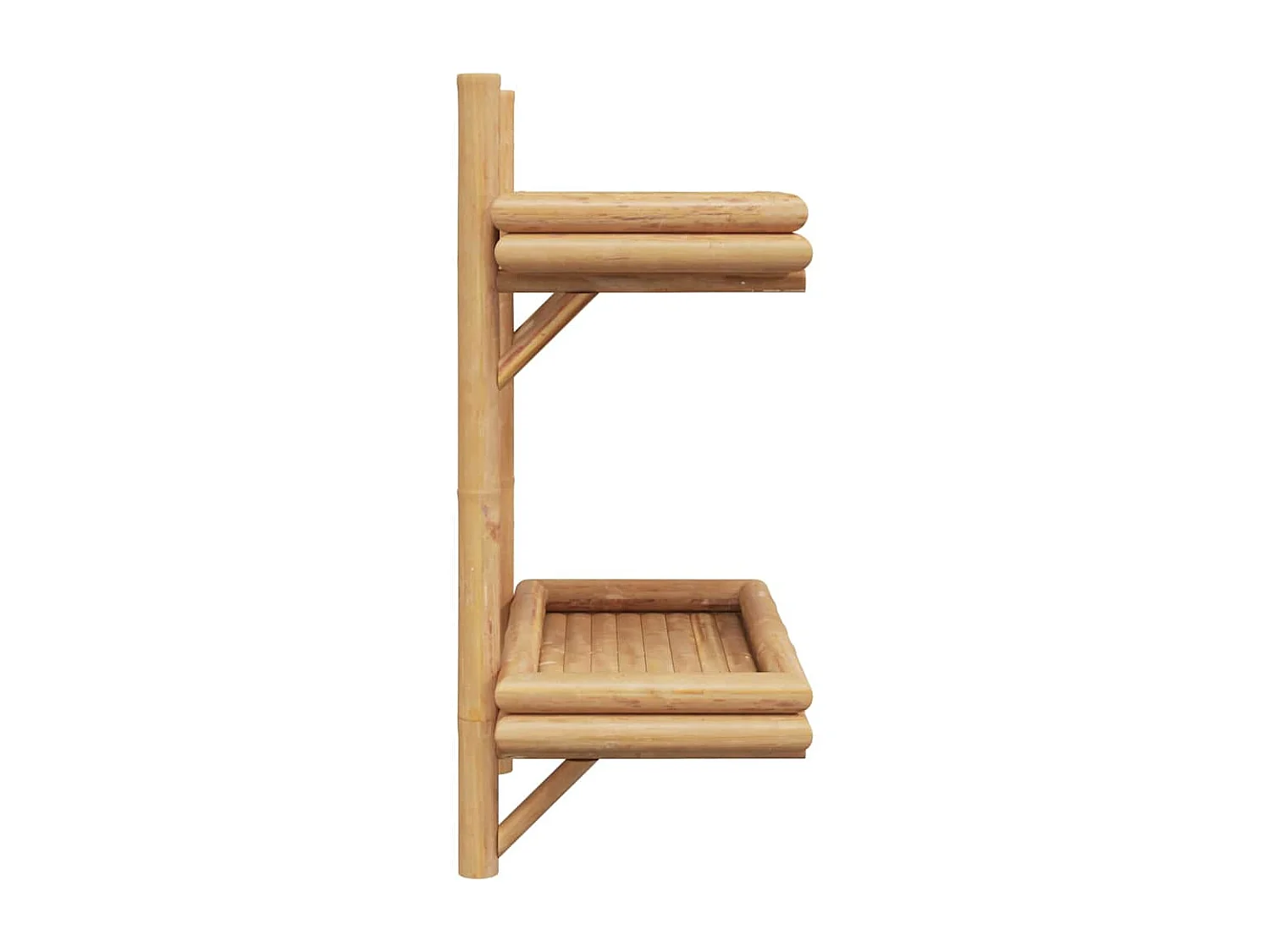 Wandplank met plank Bruin 45 x 26 x 60 cm Bamboe