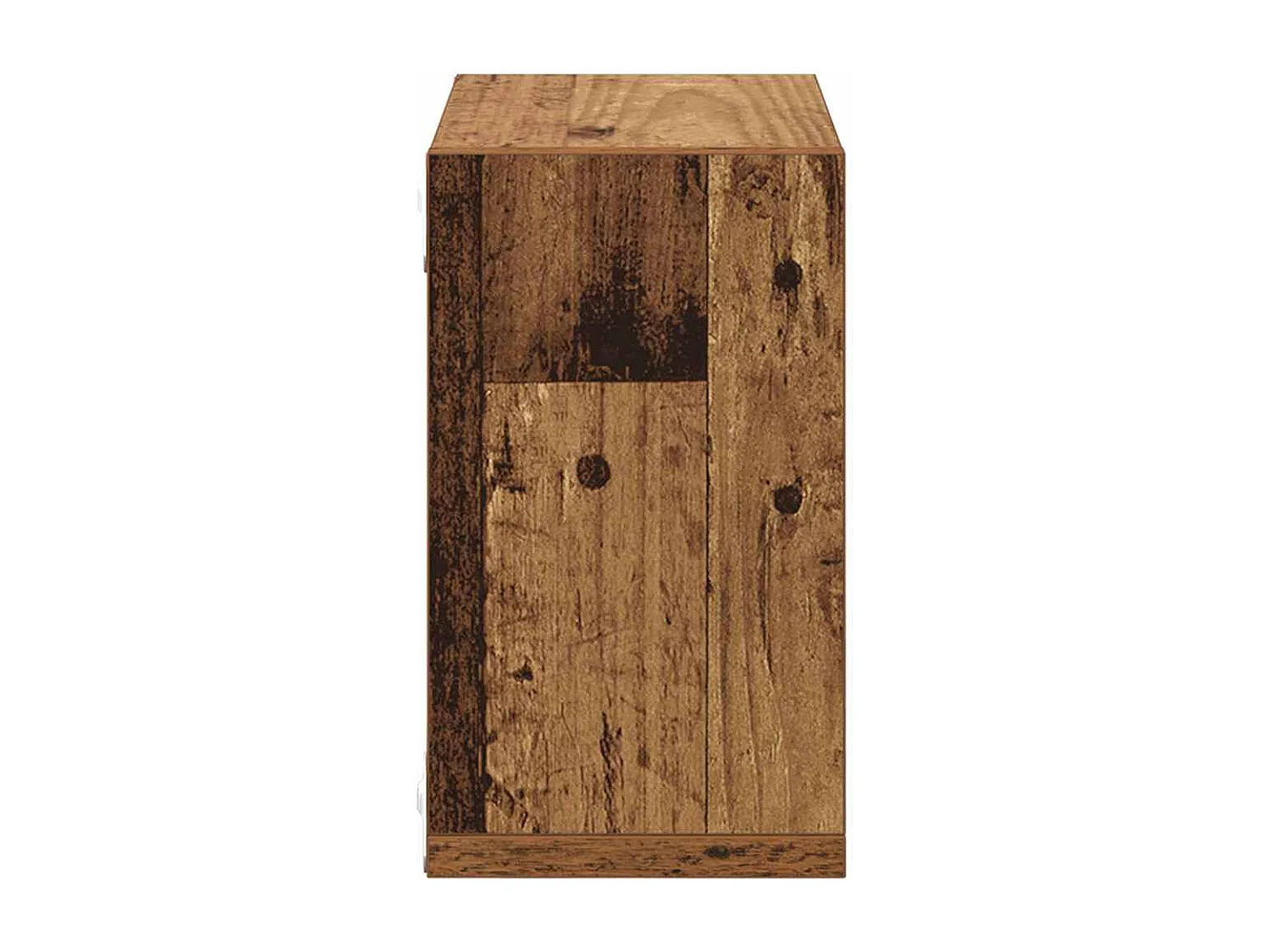 Étagères murales avec étagère 4 pcs Bois ancien 26 x 15 x 26 cm