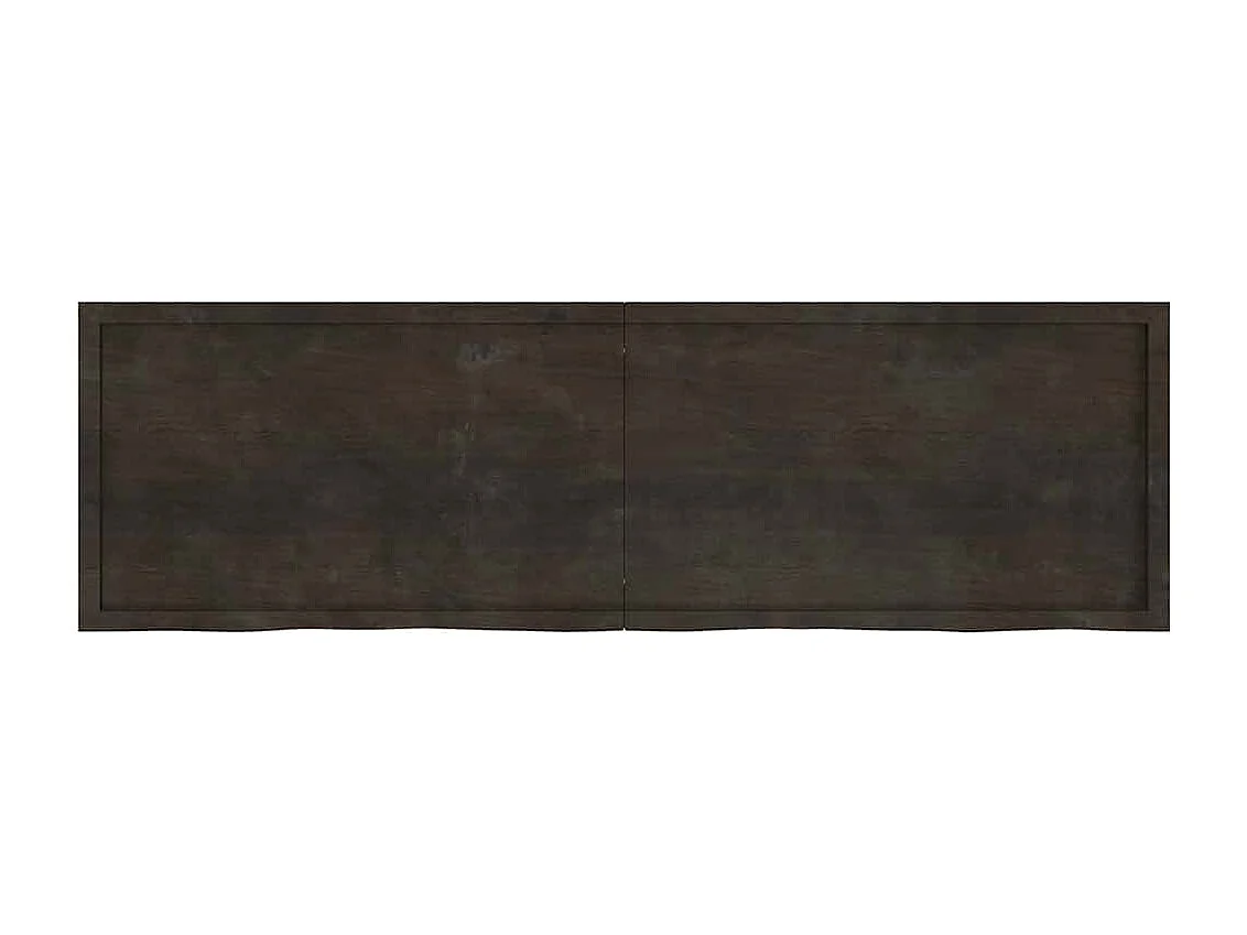 Étagère murale marron foncé bois chêne massif traité