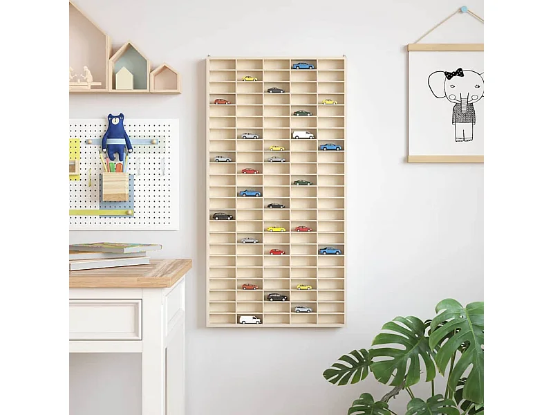 Vitrinekast Bruin 50 x 4,5 x 96 cm Bewerkt hout