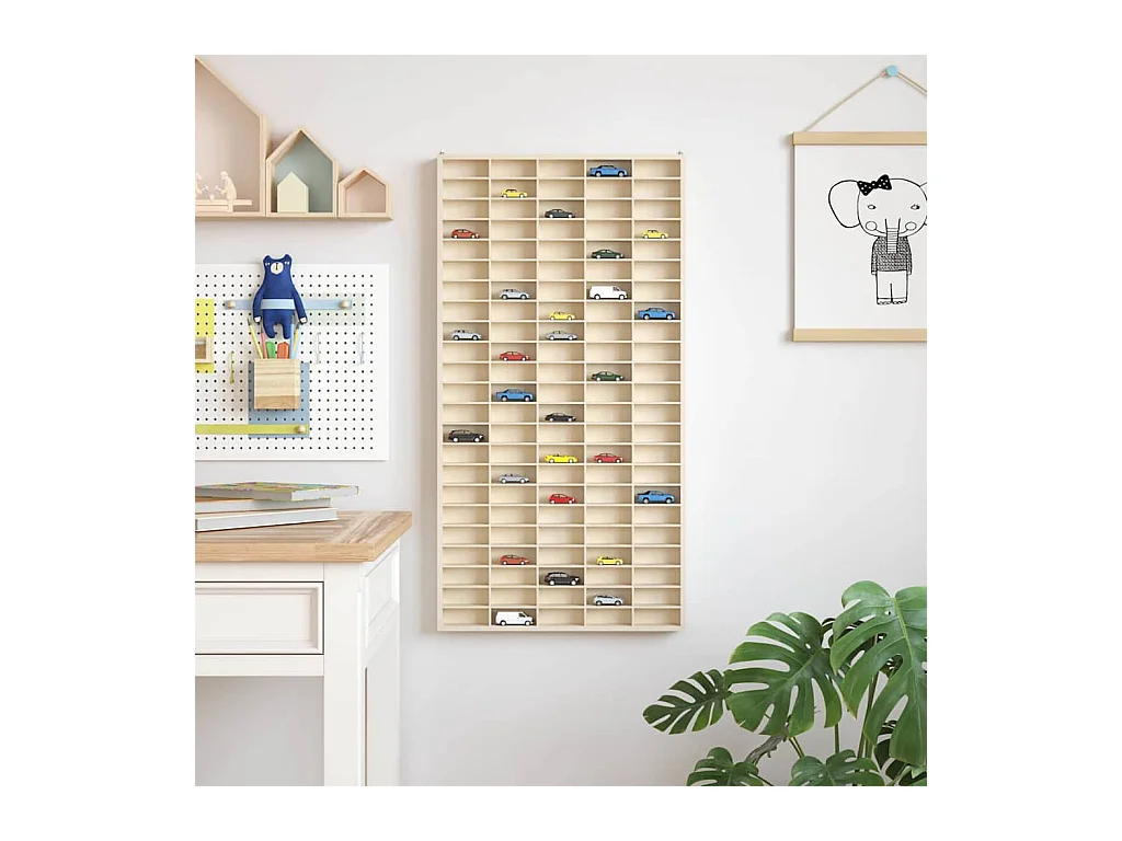 Vitrinekast Bruin 50 x 4,5 x 96 cm Bewerkt hout