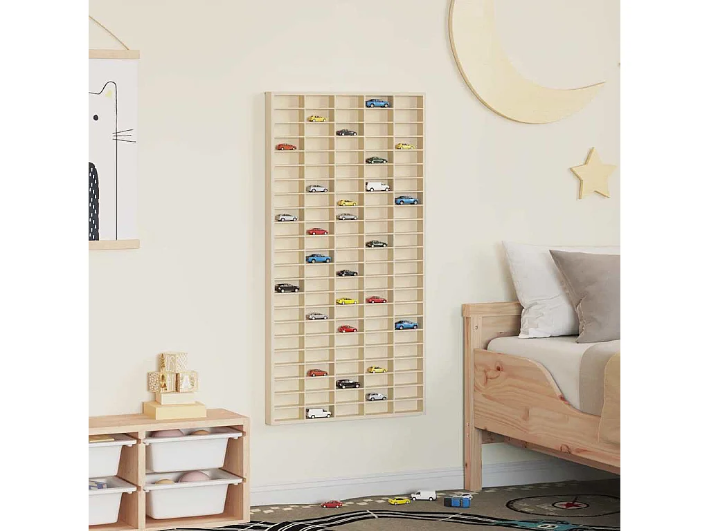 Vitrinekast Bruin 50 x 4,5 x 96 cm Bewerkt hout