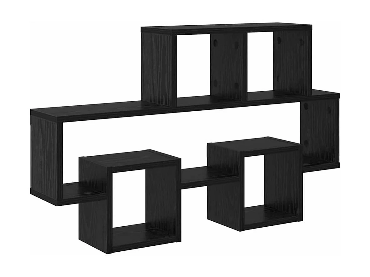 Étagère Murale Chêne noir 82 x 15 x 51 cm Bois d'ingénierie