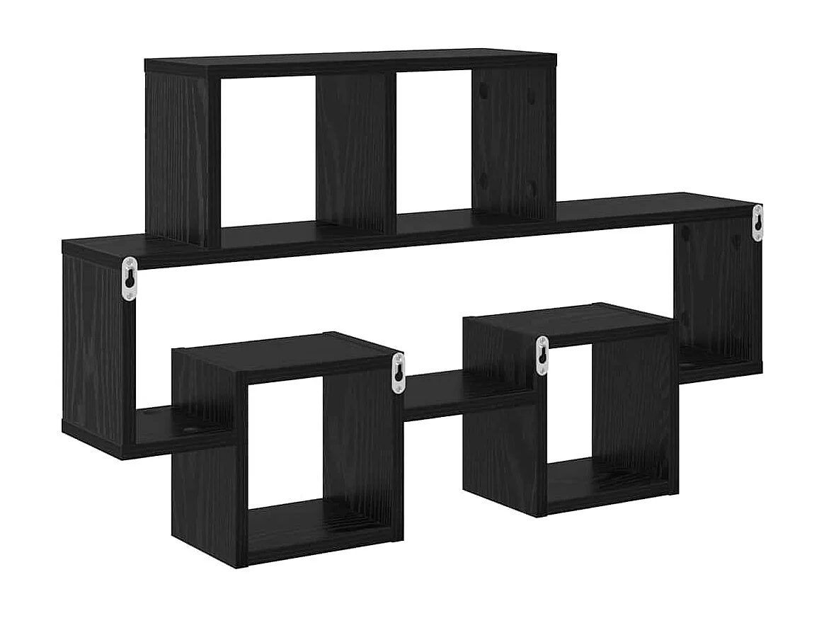 Étagère Murale Chêne noir 82 x 15 x 51 cm Bois d'ingénierie
