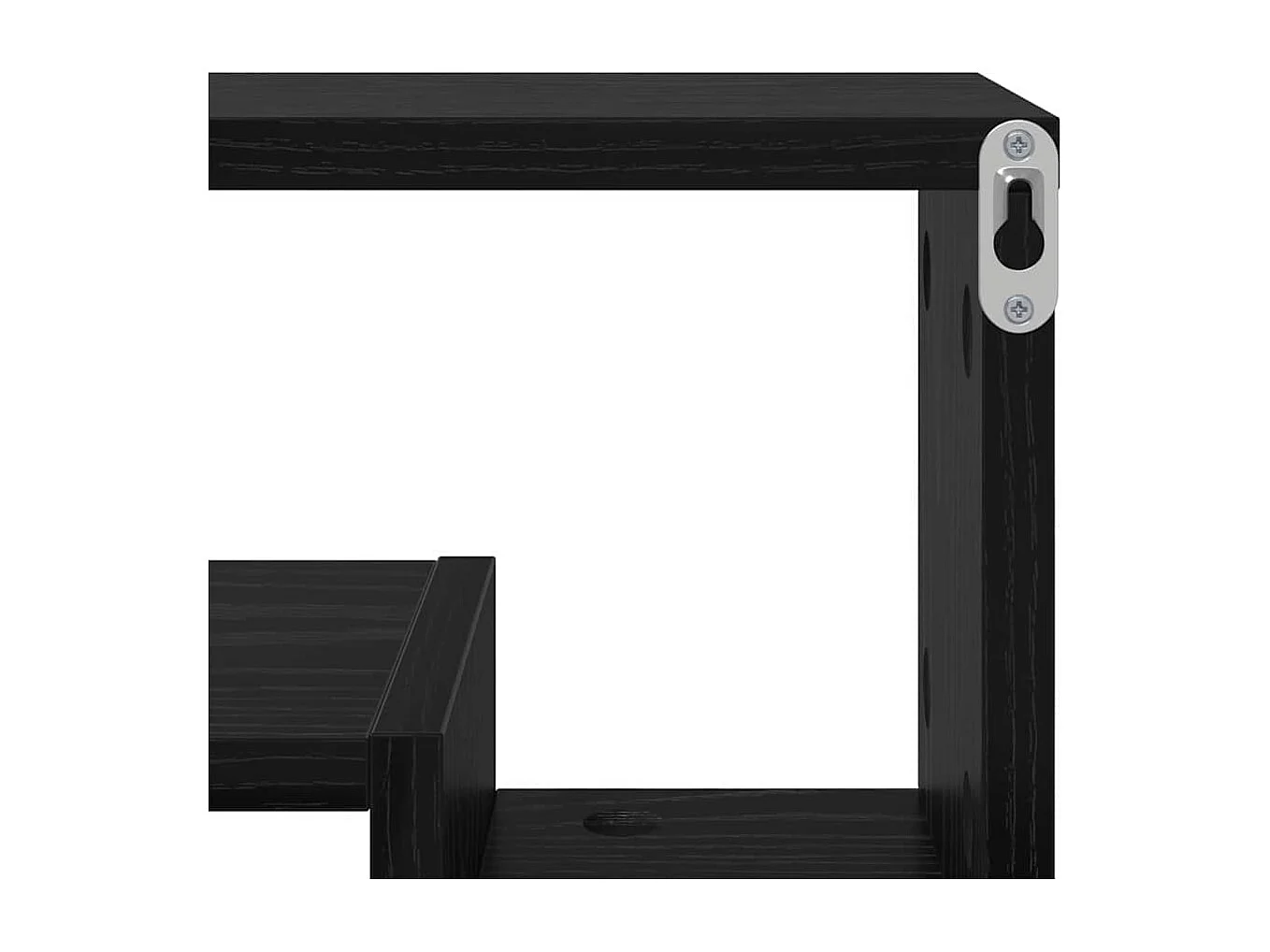 Étagère Murale Chêne noir 82 x 15 x 51 cm Bois d'ingénierie