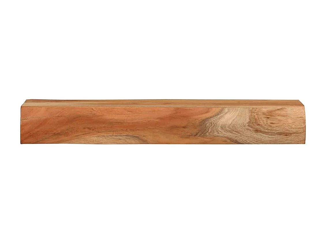Estantes de pared 2 uds 60x17x8 cm madera maciza de acacia