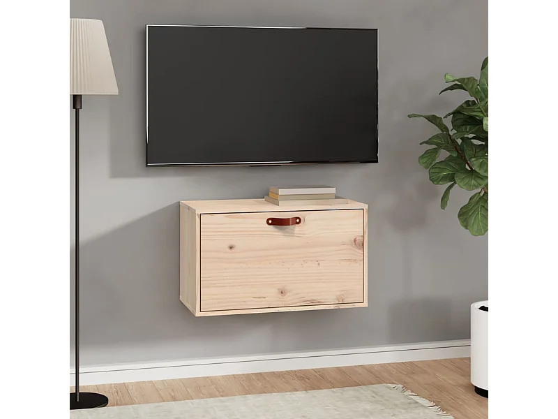 Wandkast 60x30x35 cm Massief grenenhout