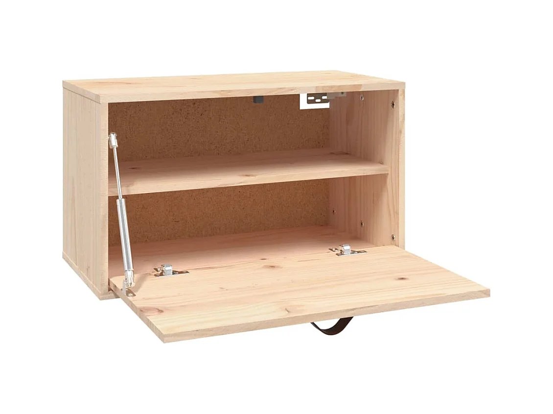 Wandkast 60x30x35 cm Massief grenenhout