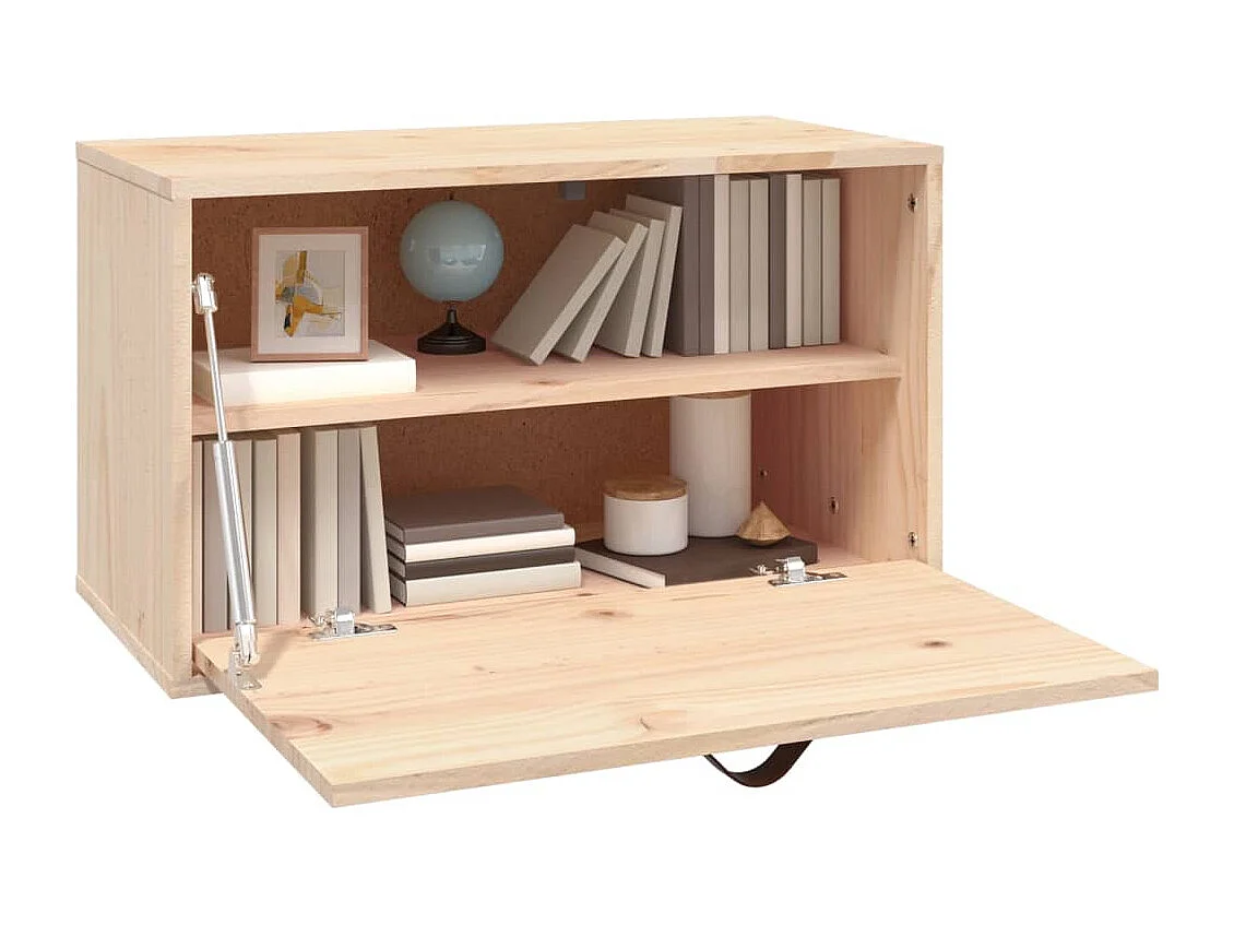 Wandkast 60x30x35 cm Massief grenenhout