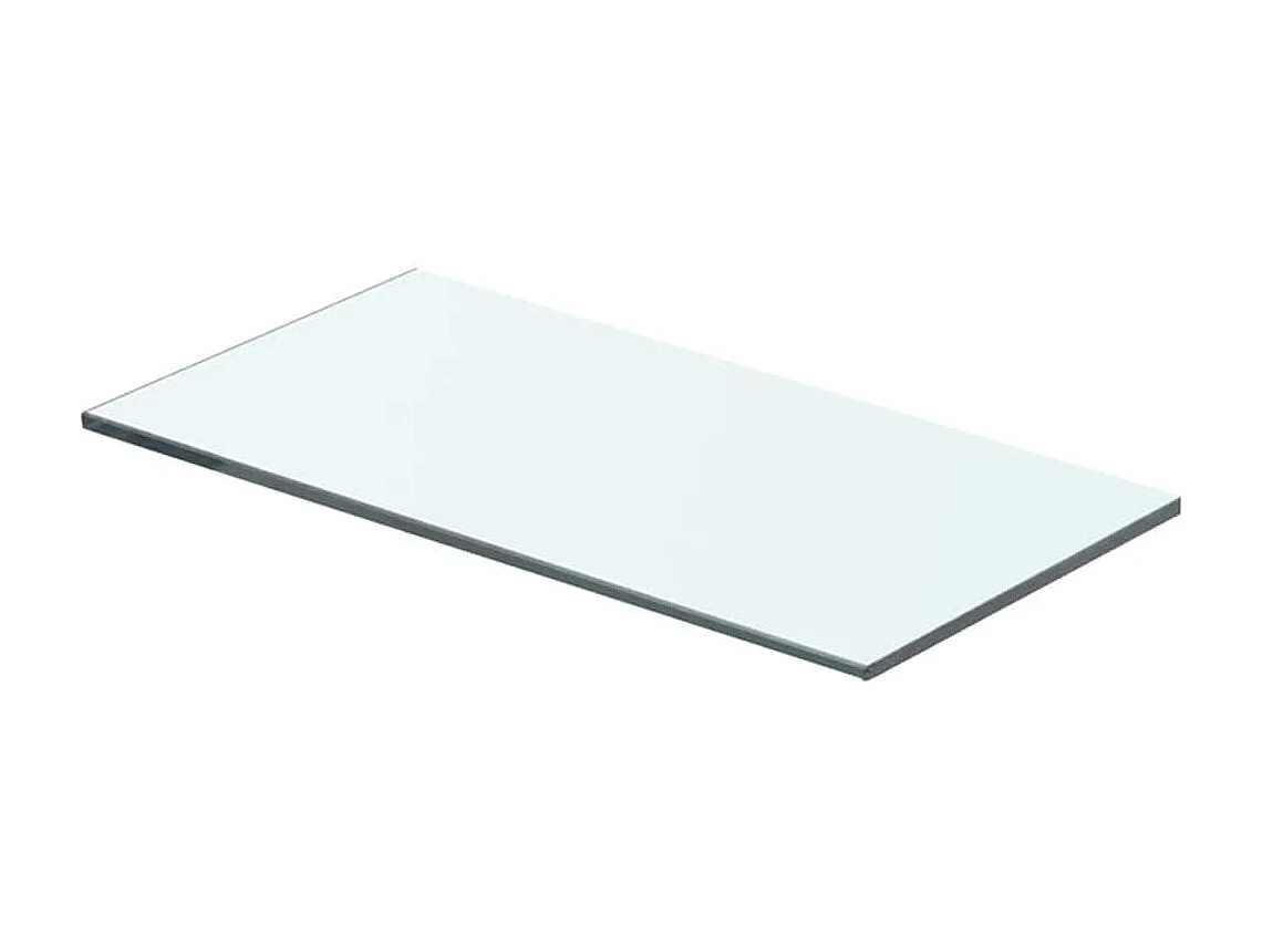 Panneaux d'étagère 2 pcs Verre Transparent 40 x 15 cm