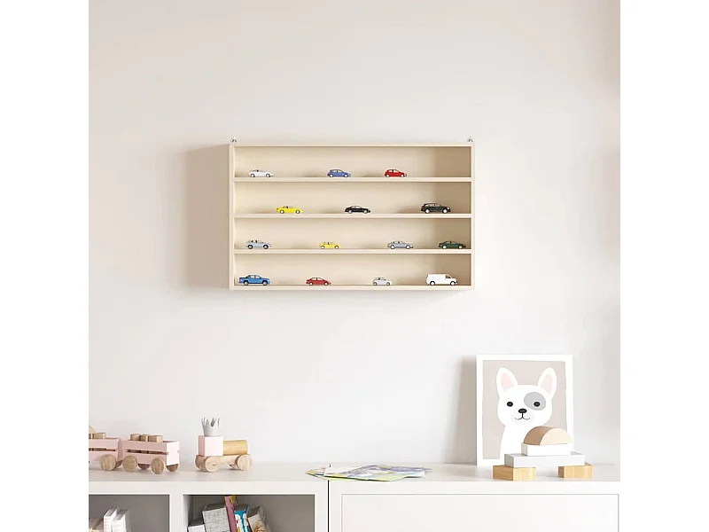 Caja de madera marrón 60 x 8,5 x 37 cm Contrachapado