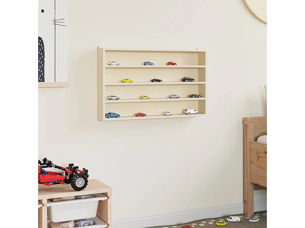 Caja de madera marrón 60 x 8,5 x 37 cm Contrachapado