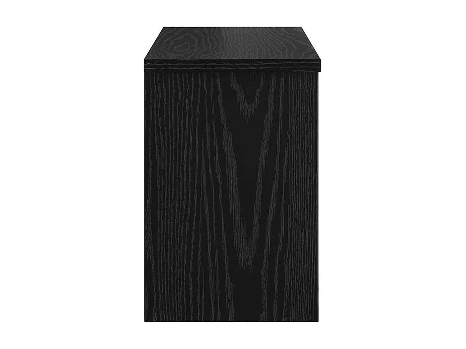 Appendiabiti da parete con ripiano Rovere nero 50 x 20 x 30 cm
