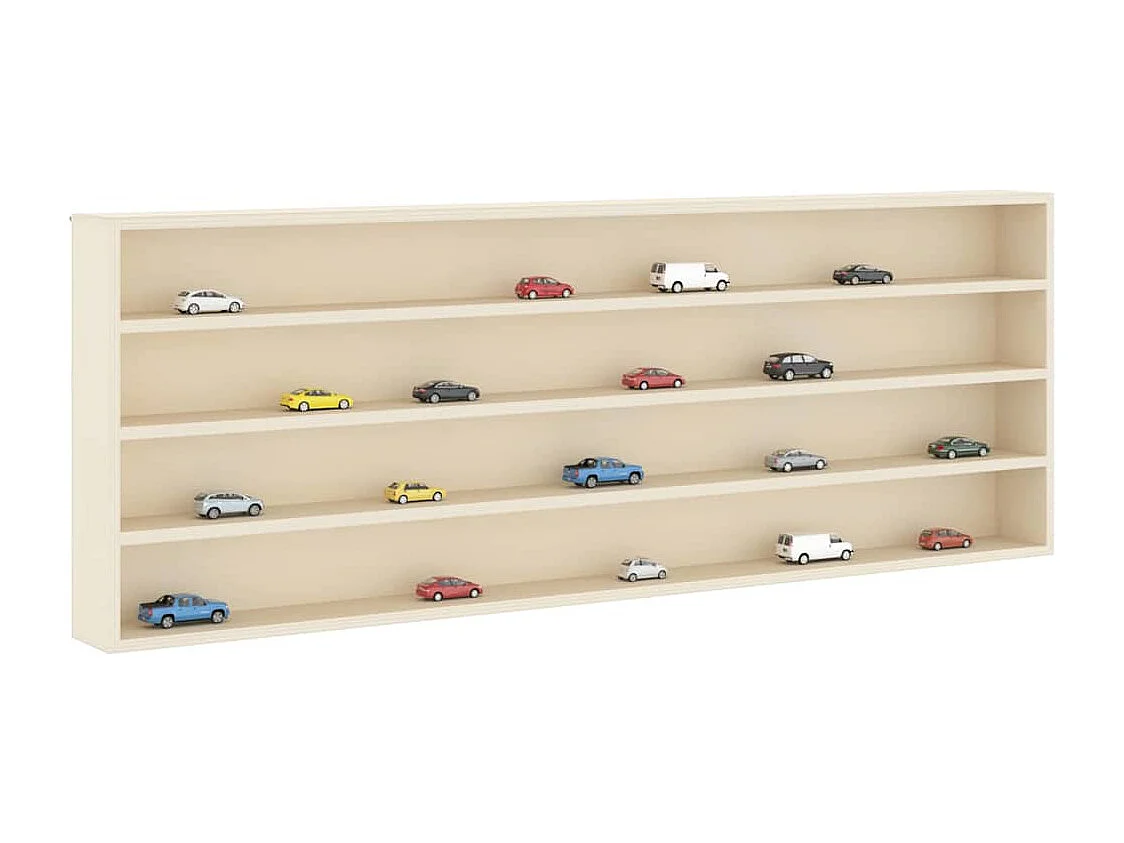 Braune Holz-Displaybox 100 x 8,5 x 36 cm