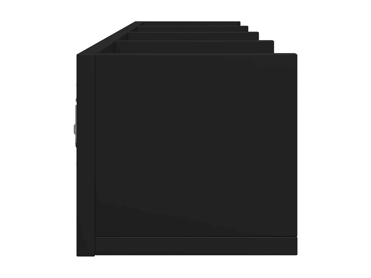 Pensili 2 pezzi neri 99x18x16,5 cm in legno ingegnerizzato