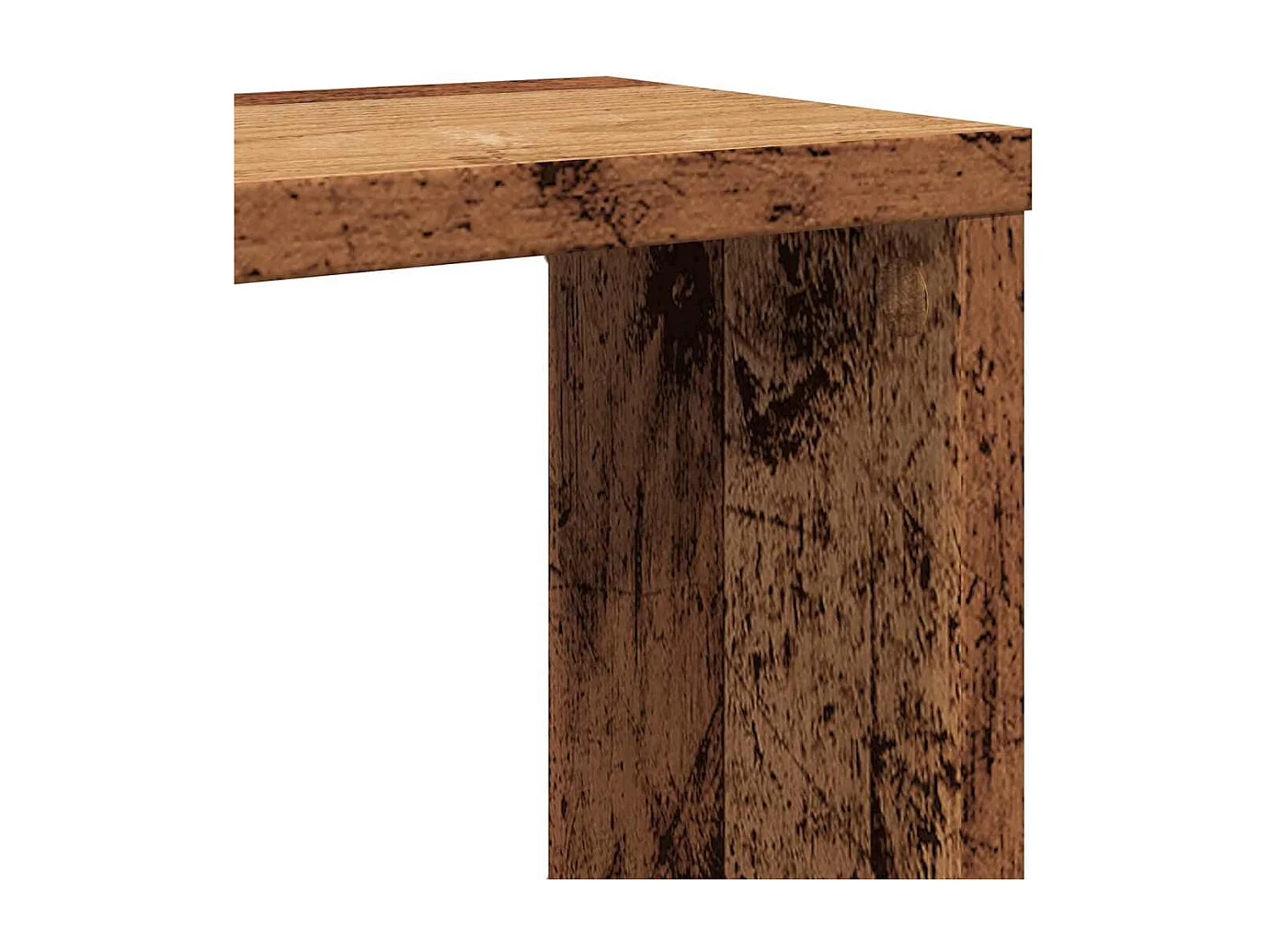 Étagères murales cube 2 pcs vieux bois 60x15x23 cm