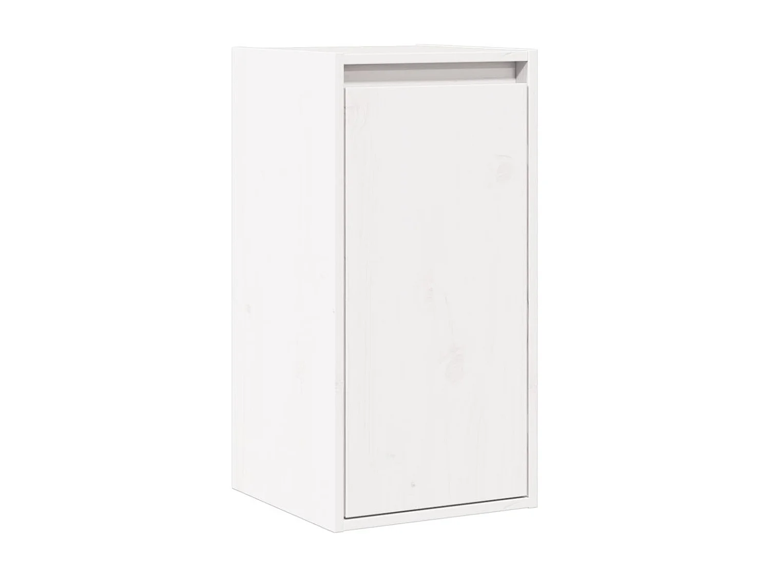 Armoire murale Blanc 30x30x100 cm Bois de pin massif