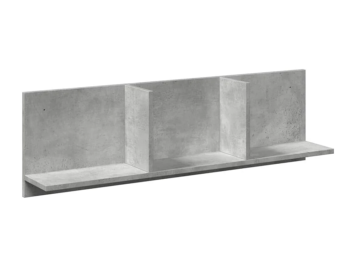 Pensile 100x16,5x30 cm in legno ingegnerizzato grigio cemento