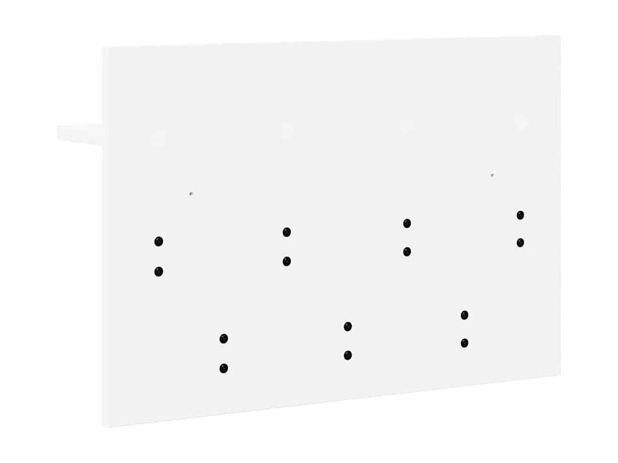 Appendiabiti da parete Bianco 60 x 40 x 12 cm Legno ingegnerizzato