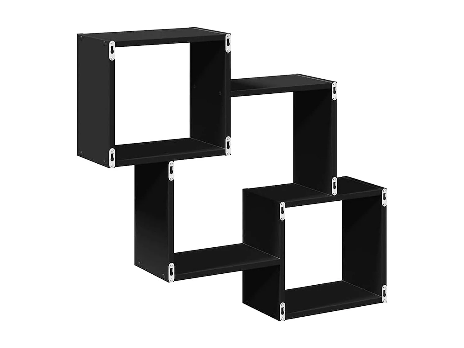 Pensile 78x18x71 cm in legno ingegnerizzato nero