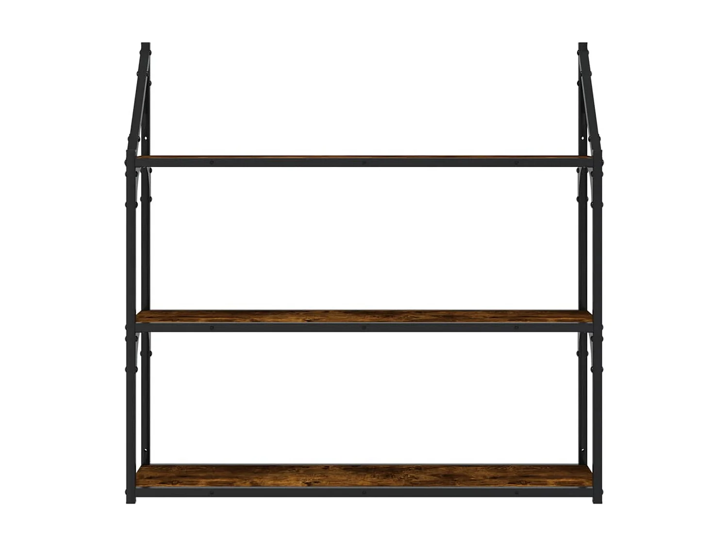 3-laags wandplank gerookt eiken 80x21x78,5 cm