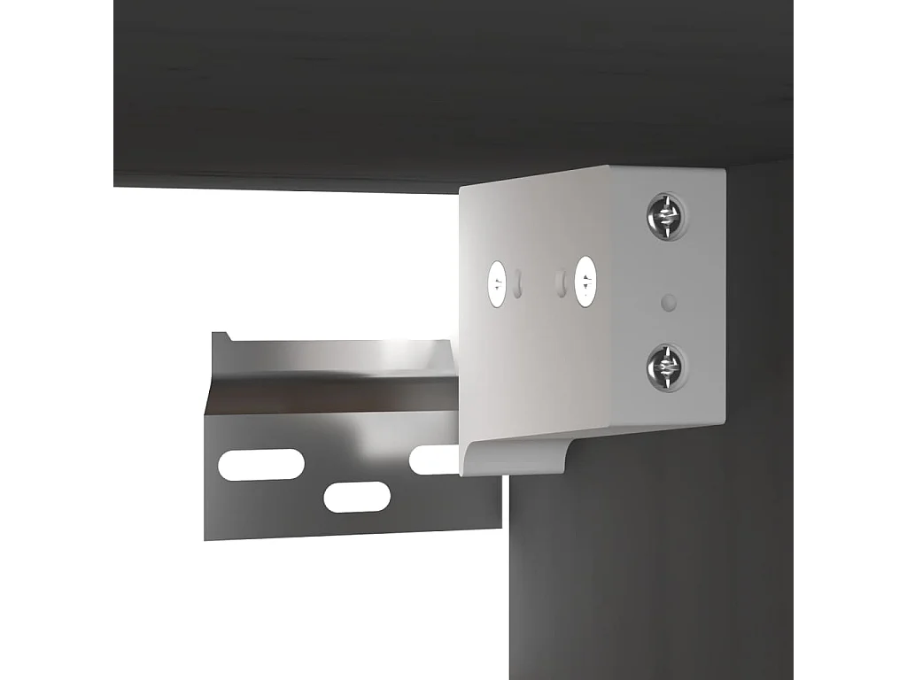 Wandkast Grijs 80x30x30 cm Massief grenenhout