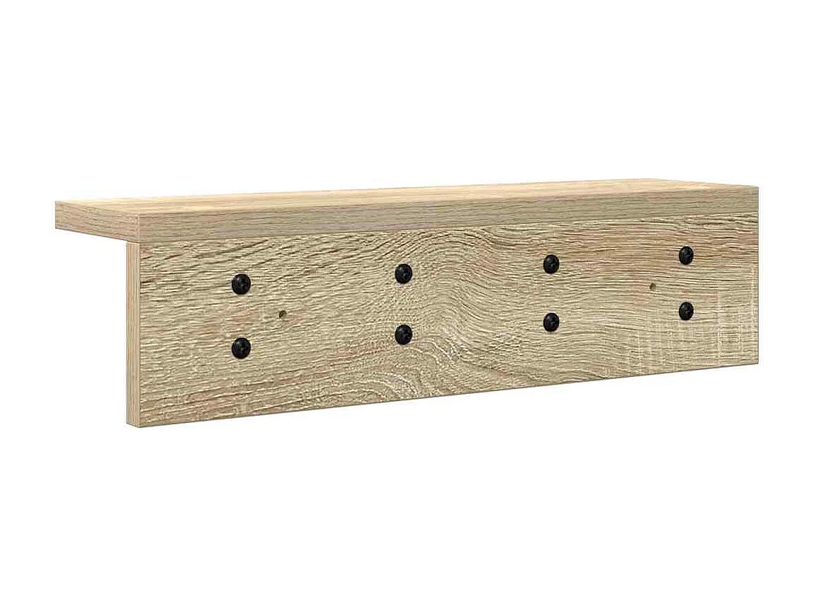 Appendiabiti da parete in rovere Sonoma 40 x 10,5 x 10,5 cm