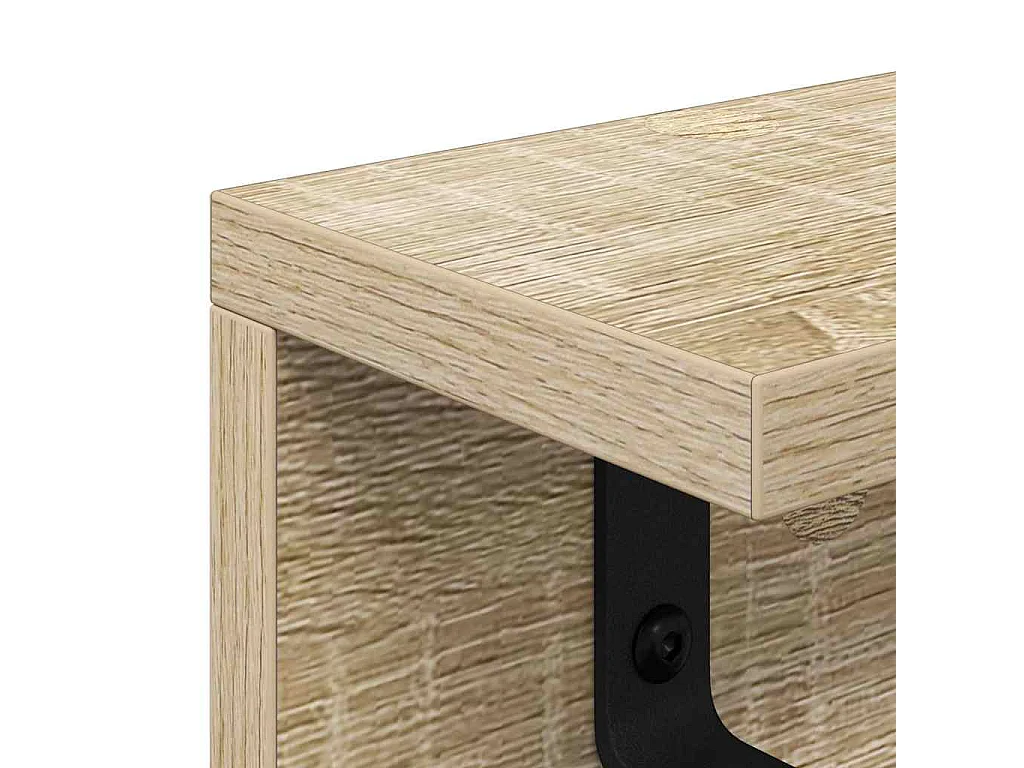 Appendiabiti da parete in rovere Sonoma 40 x 10,5 x 10,5 cm