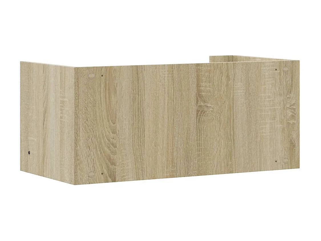 Mensola da parete in rovere Sonoma 70,5x35x30,5 cm in legno ingegnerizzato