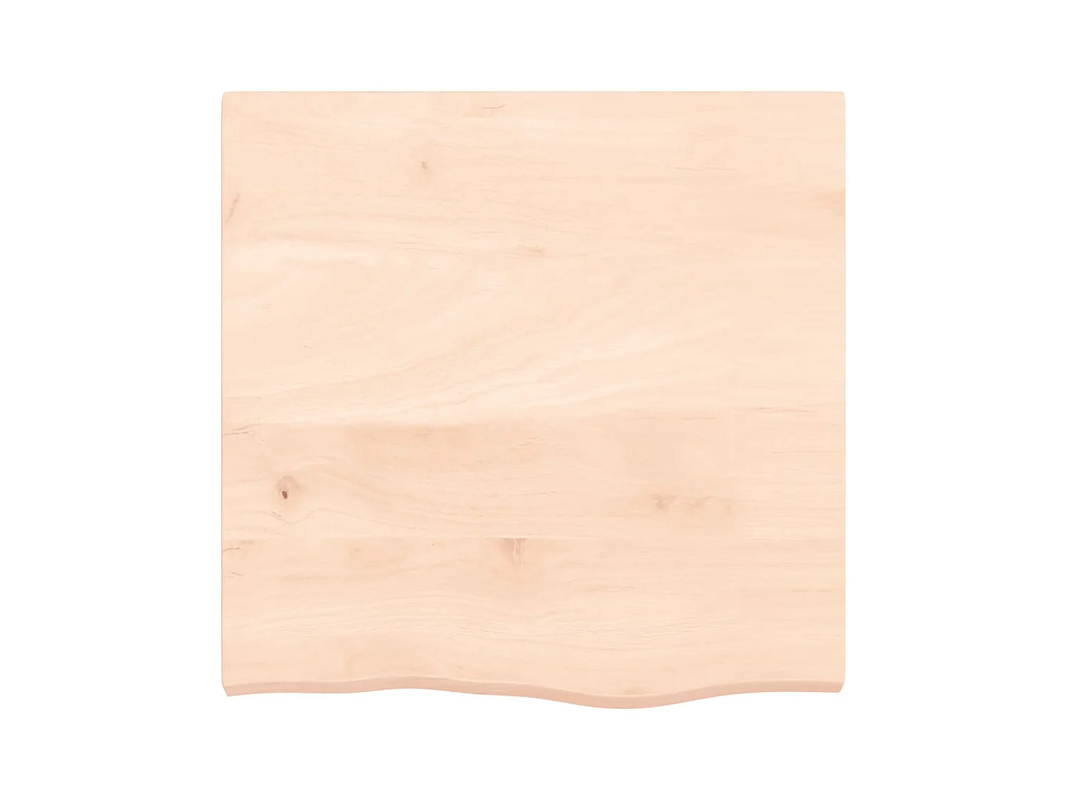 Wandplank 60x60x(2-4) cm massief onbehandeld eikenhout