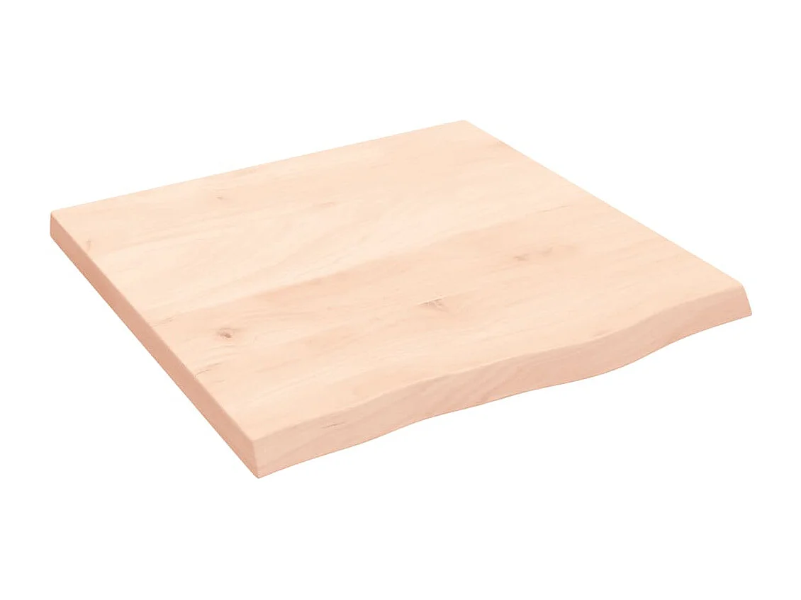 Wandplank 60x60x(2-4) cm massief onbehandeld eikenhout