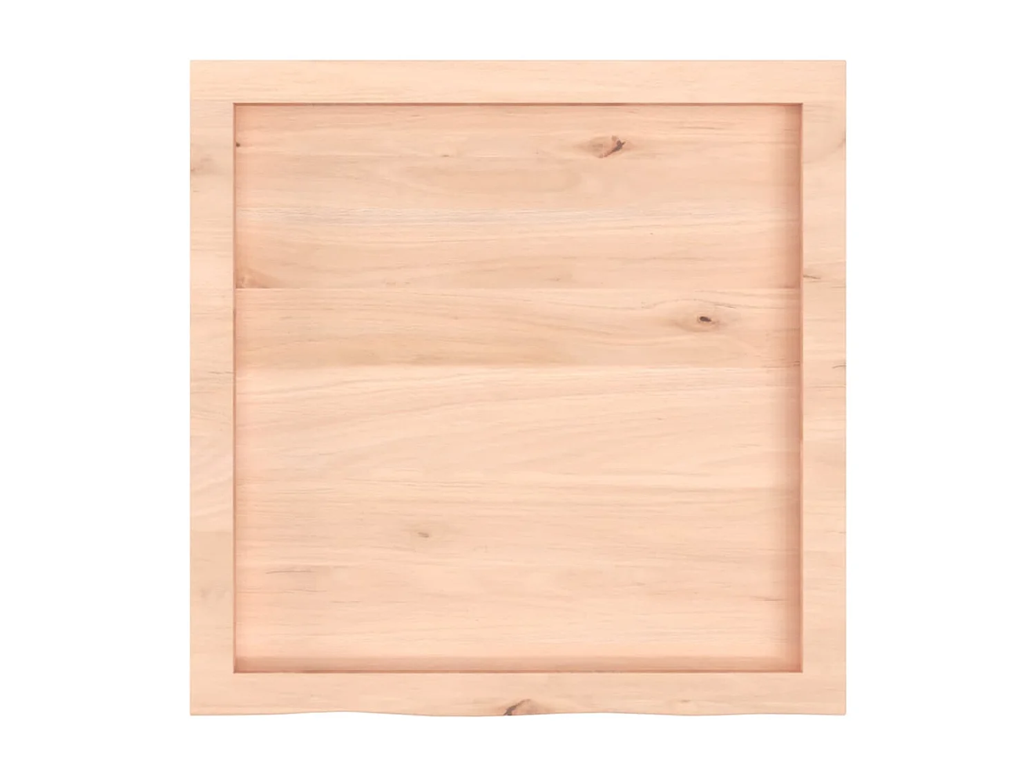 Wandplank 60x60x(2-4) cm massief onbehandeld eikenhout