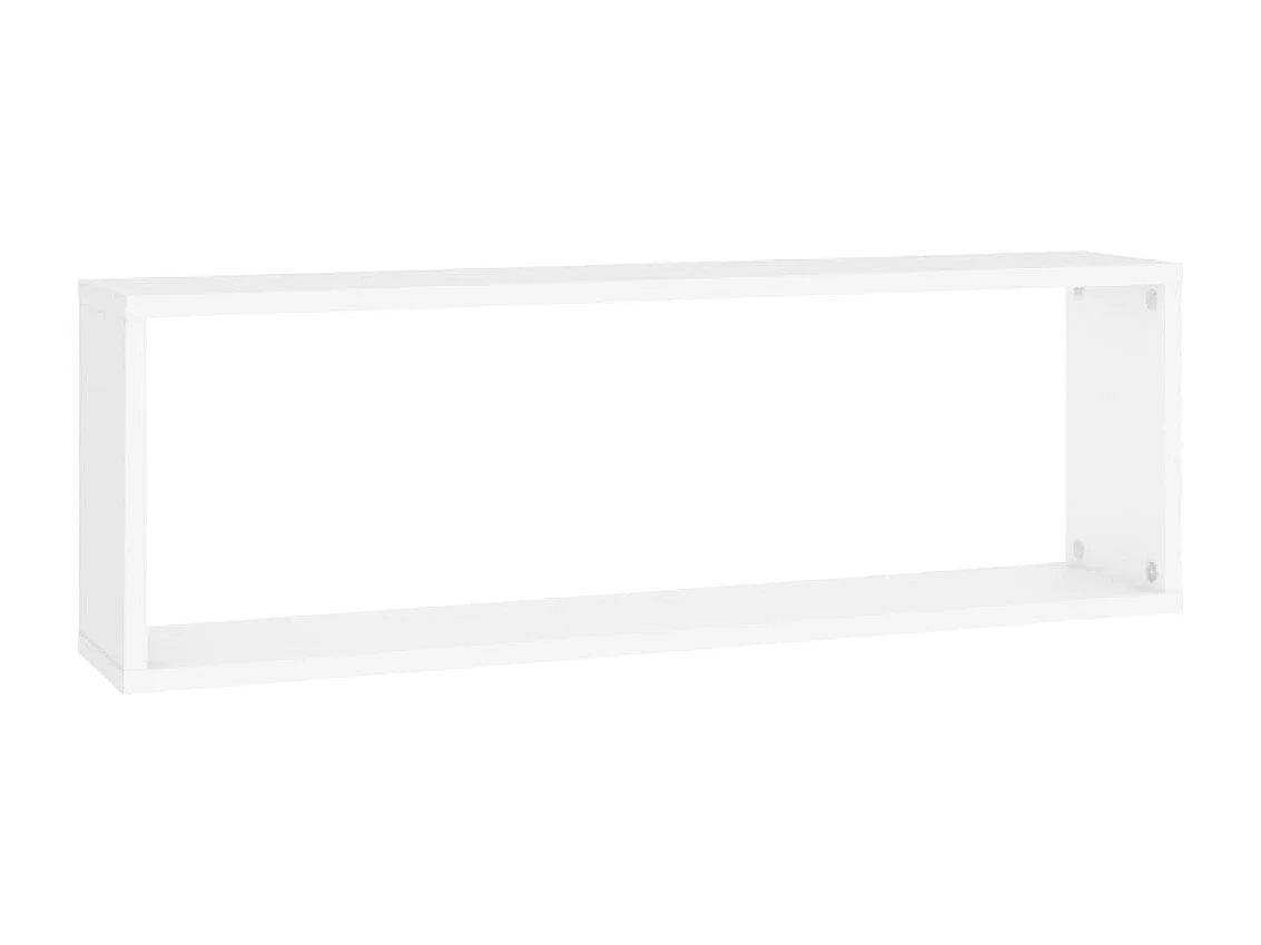 estantes cúbicos de pared blancos de 80 x 15 x 26,5 cm de madera de ingeniería