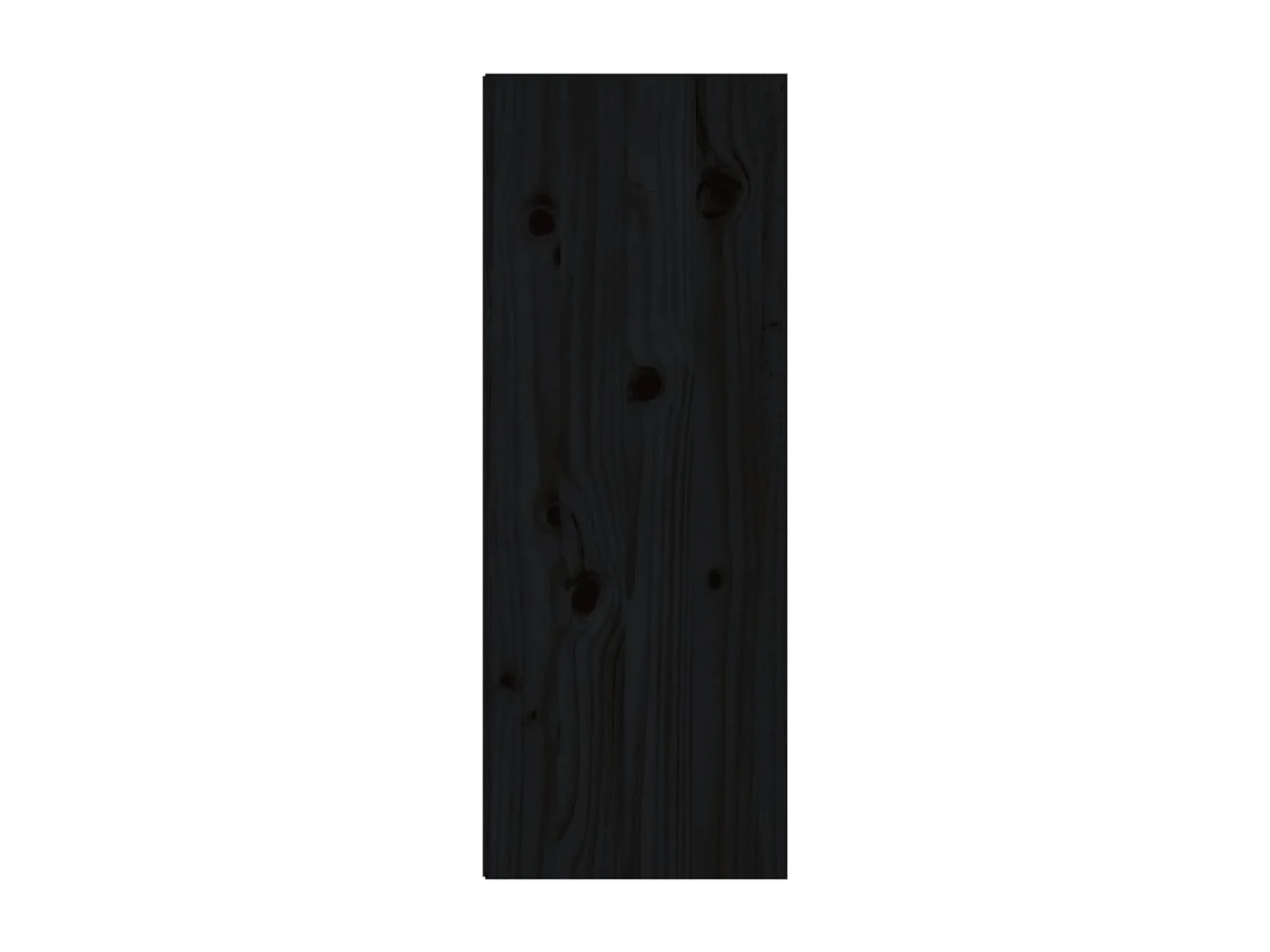 Pensili 2 pz Nero 30x30x80 cm Legno massello di pino