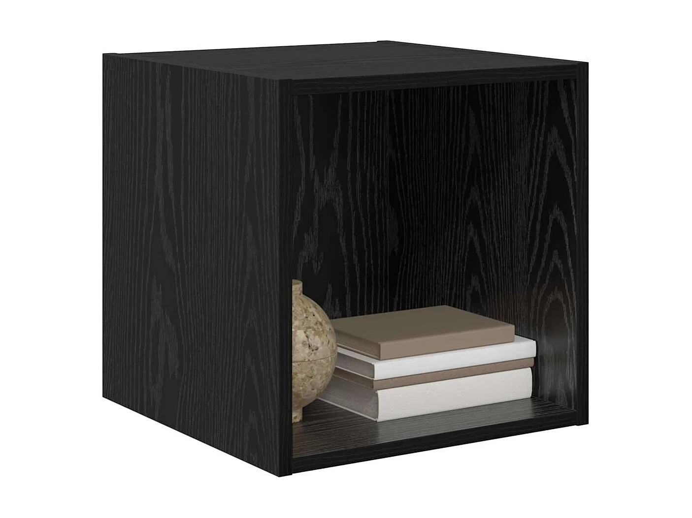 Meuble mural Chêne noir 37 x 37 x 37 cm Bois d'ingénierie