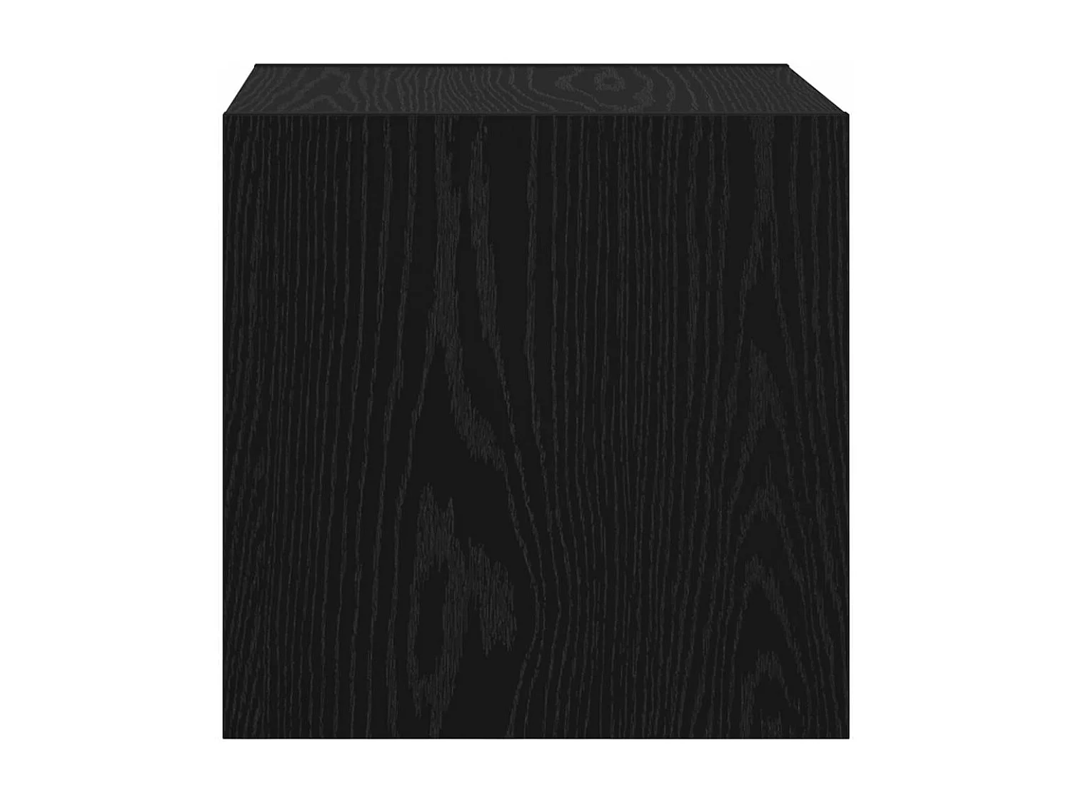 Wandregal aus schwarzer Eiche, 37 x 37 x 37 cm, Holzwerkstoff