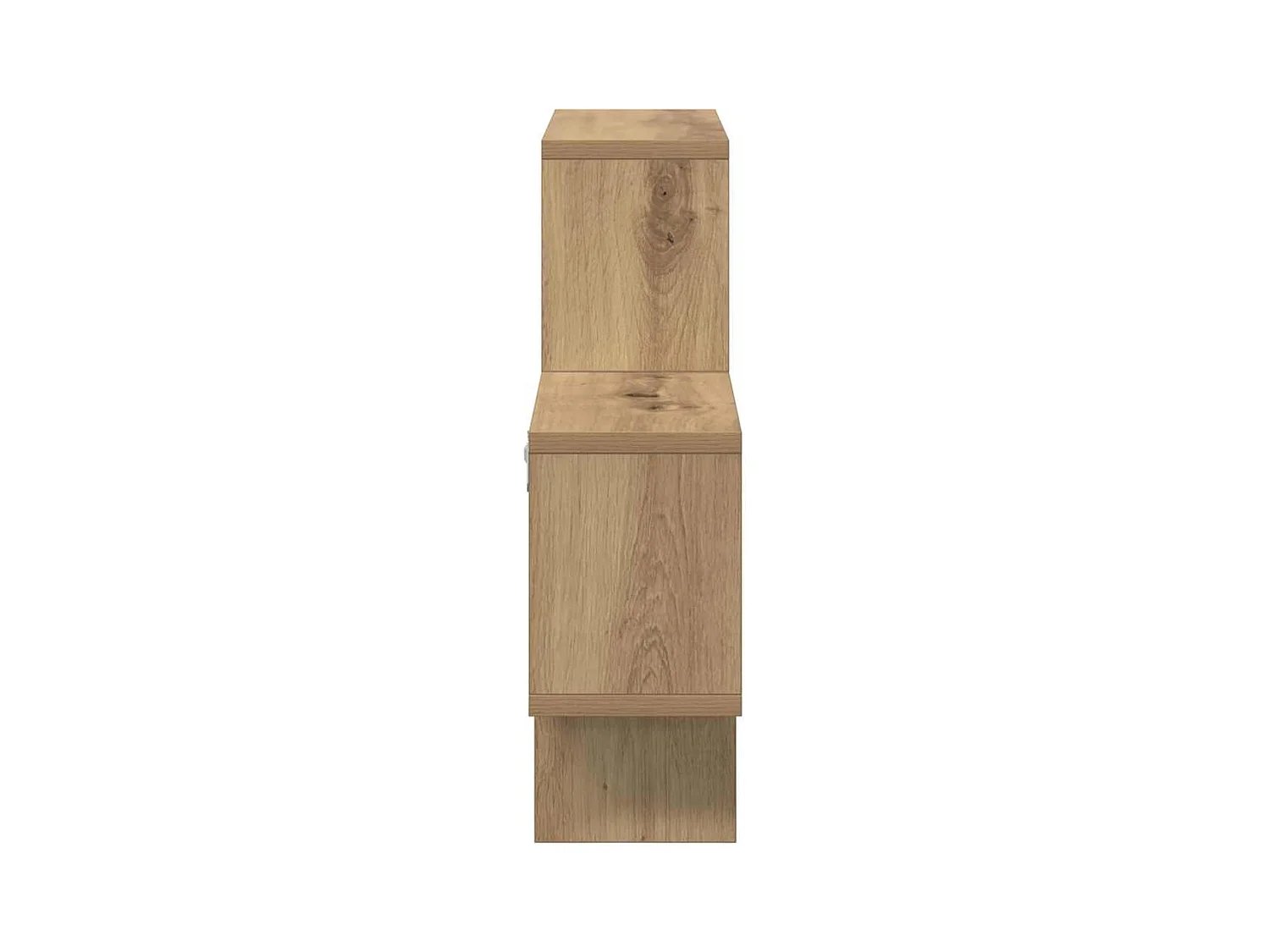 Wandplank met plank, handgemaakt eikenhout, 82 x 15 x 51 cm