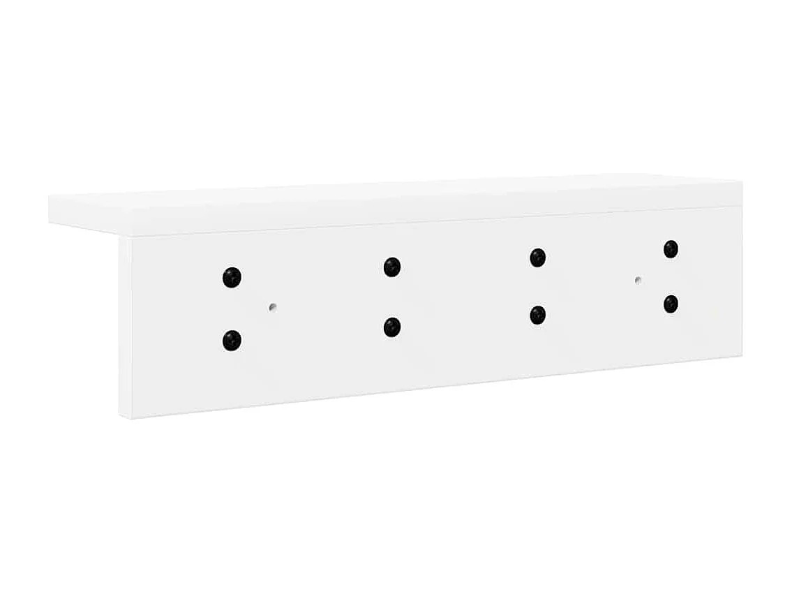 Perchero de pared Blanco 40 x 10,5 x 10,5 cm Madera de ingeniería