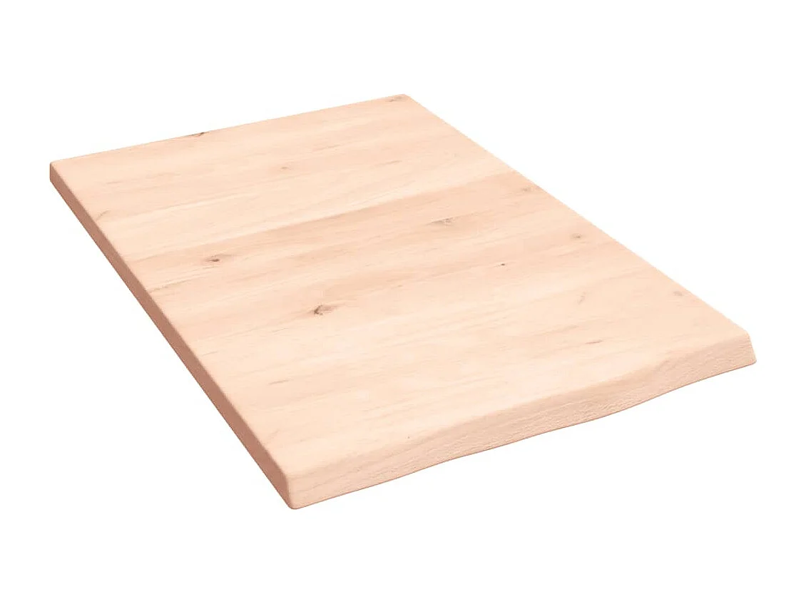 Wandplank 40x60x2 cm massief onbehandeld eikenhout