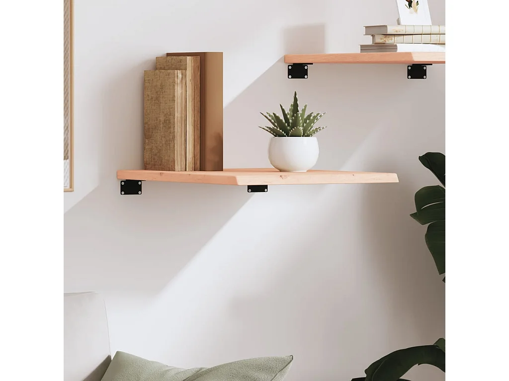 Wandplank 40x60x2 cm massief onbehandeld eikenhout